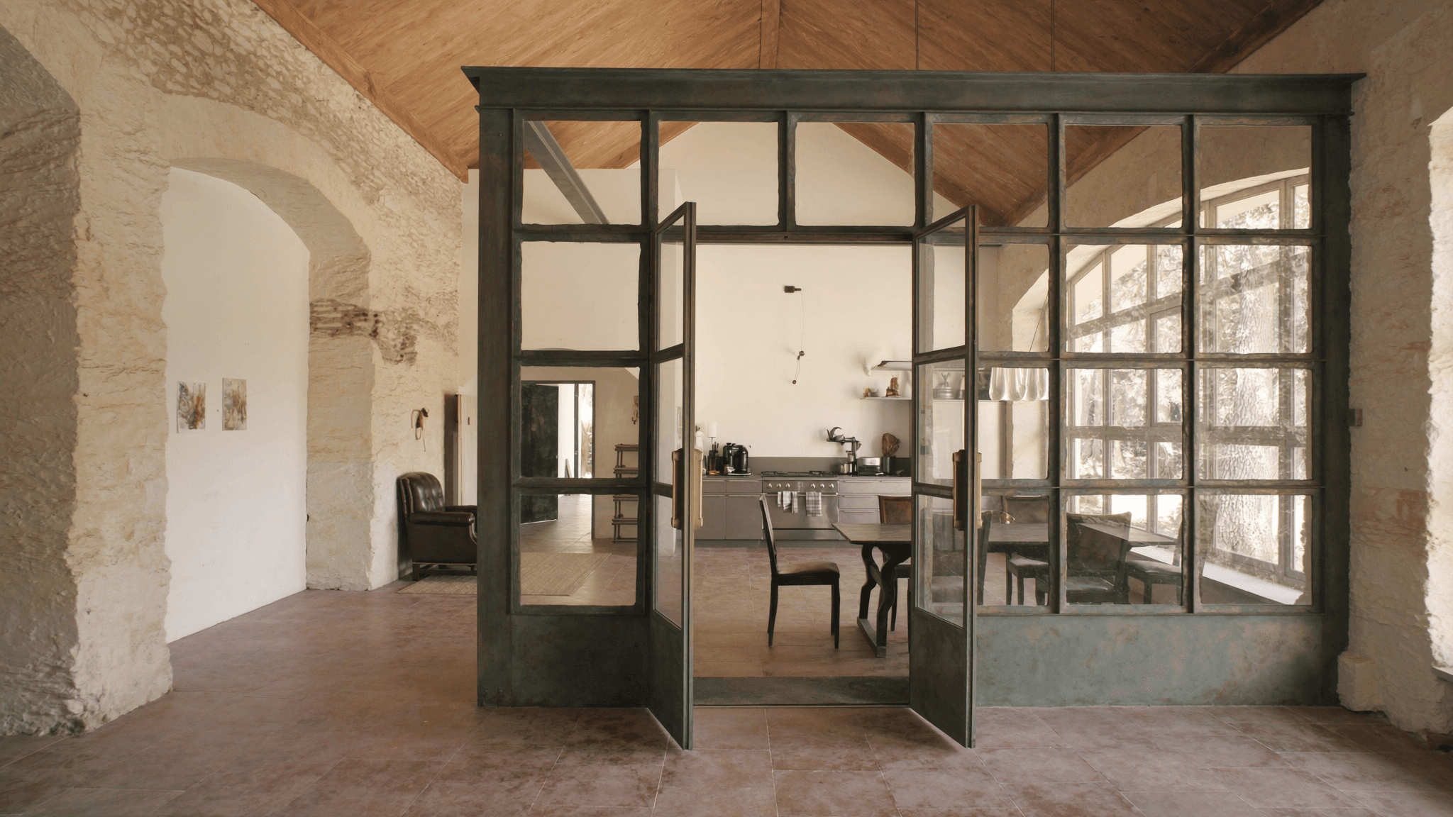 Verrière 9,2 m² longère Milly Trois Pignons
