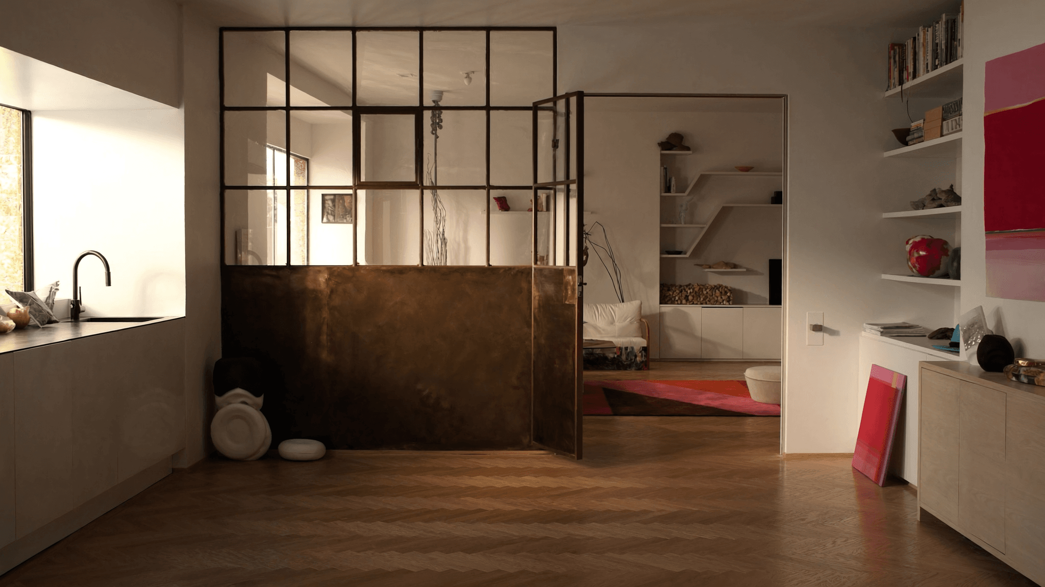 Verrière atelier 7,4 m² Champlan cuisine ouverte