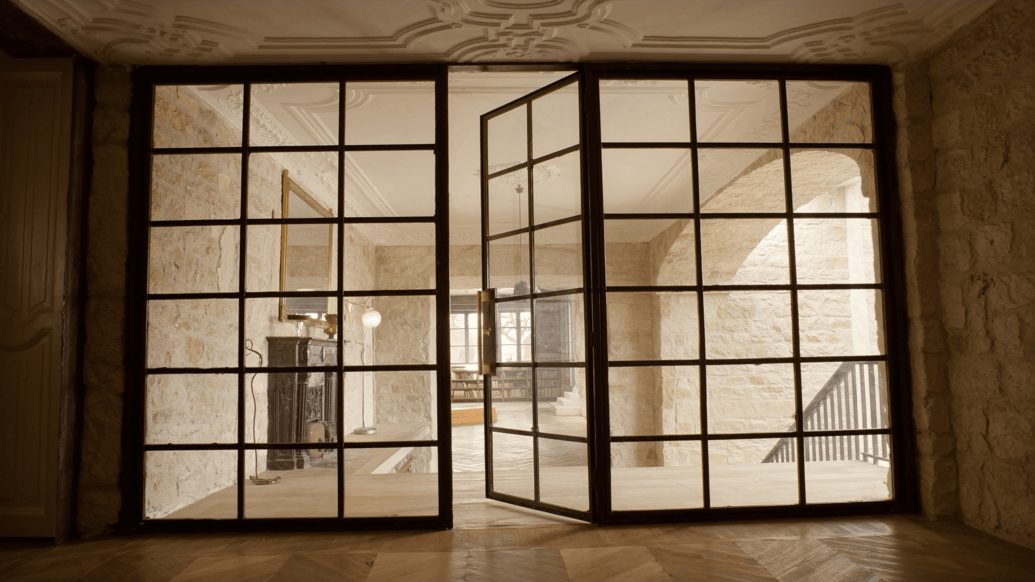 Verrière 7,8 m² pavillon meulière 1908 rue Léo-Lagrange Sainte-Geneviève