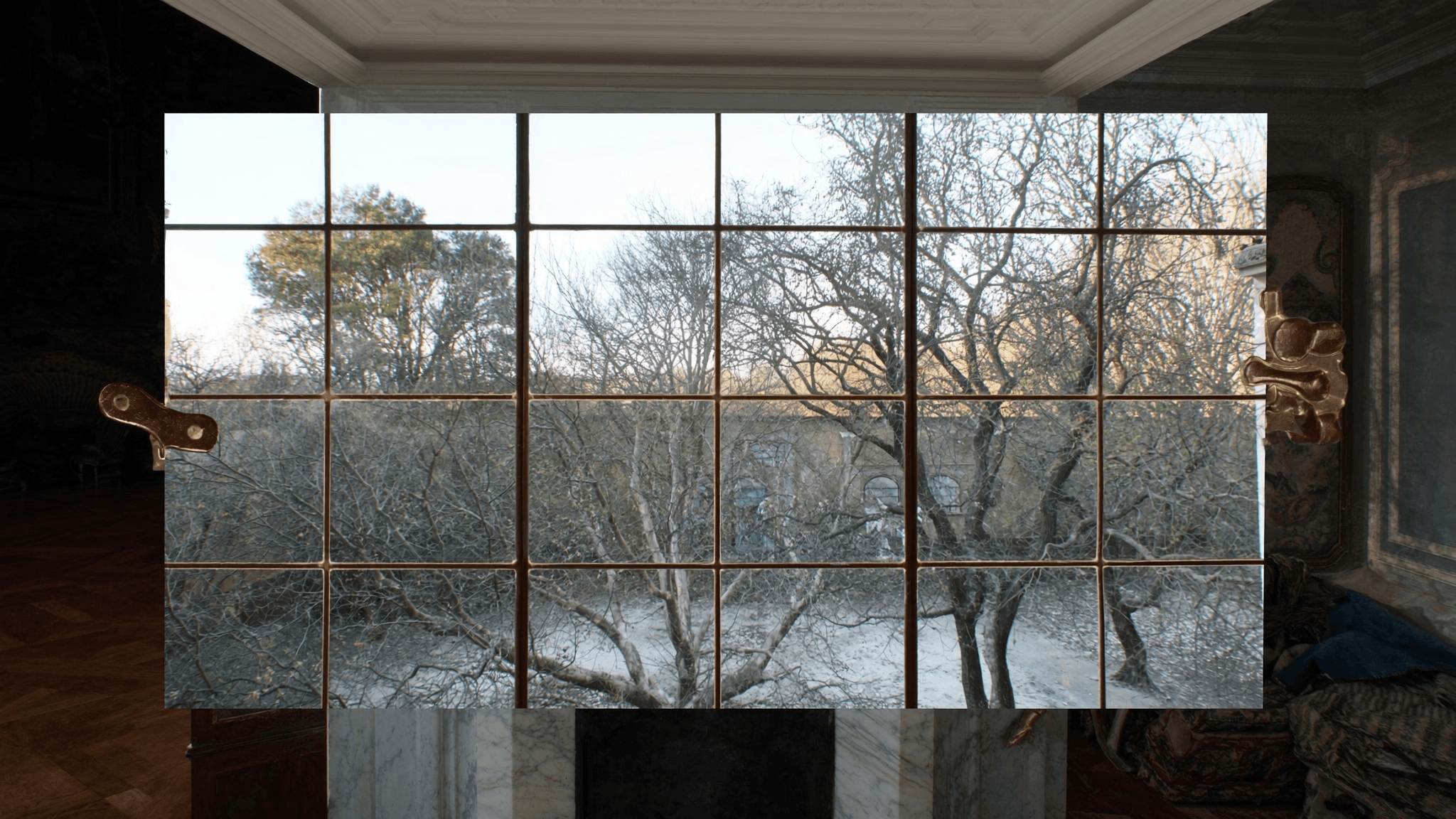 Verrière atelier maison bourgeoise Saulx-les-Chartreux 91160 Plateau Saclay — profil acier S235JR T 40 mm patine bronze antique sur mesure Yann + laiton fait main fonderie Bois-d'Arcy + verre clair feuilleté Saint-Gobain Diamant 8+8 mm — abord Château de la Sauveté accepté 1ère instruction