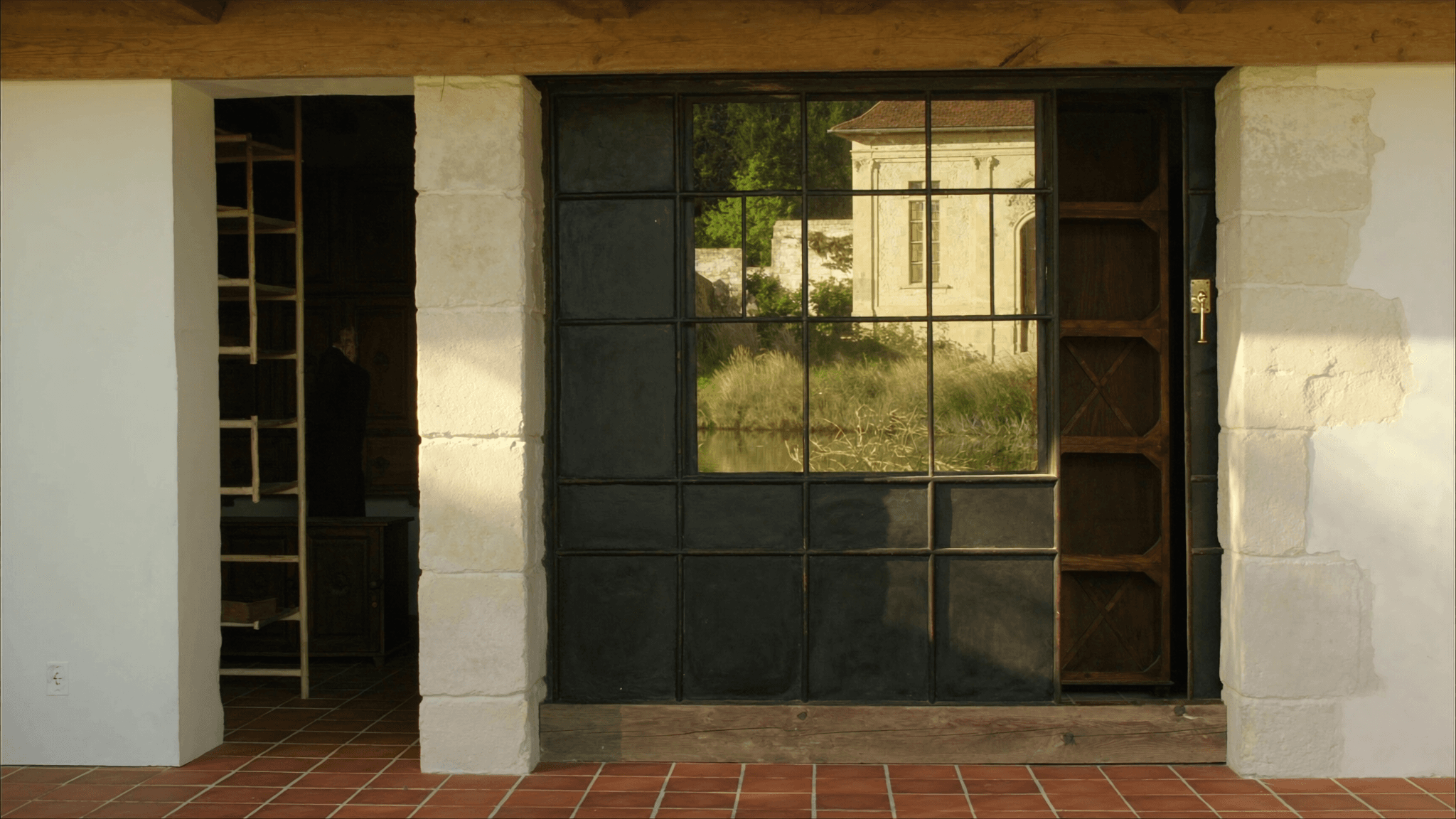Verrière 7,8 m² longère meulière 1842 hameau bord Essonne Vayres