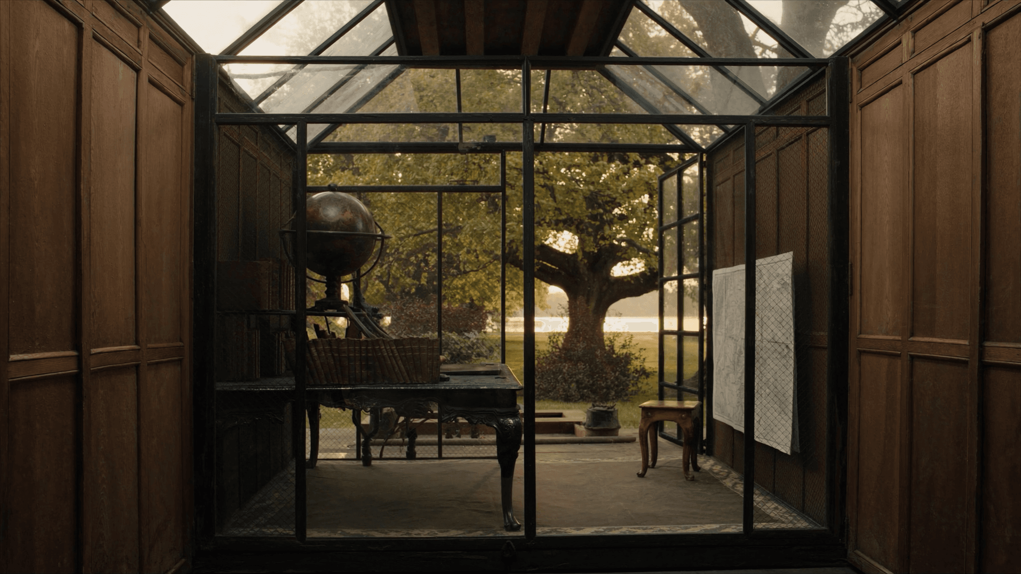 Verrière 5,4 m² bibliothèque lisière parc paysager Acquigny