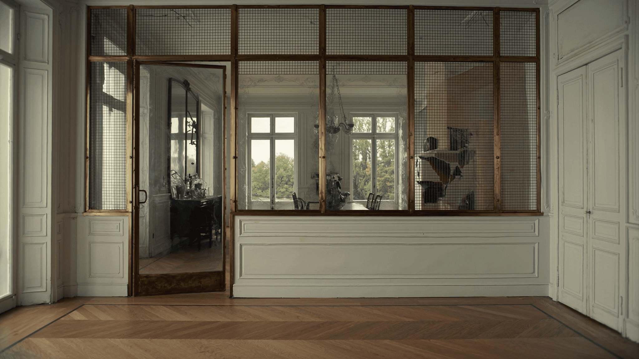 Verrière atelier maison de caractère bord de Seine Aubevoye Val d'Hazey 27940 Eure — profil acier S235JR T 40×40 mm patine bronze antique sur mesure par Yann + laiton fait main fonderie Bois-d'Arcy + verre clair feuilleté Saint-Gobain Diamant 8+8 mm — ABF Eure Saint-Nicaise accepté 1ère instruction