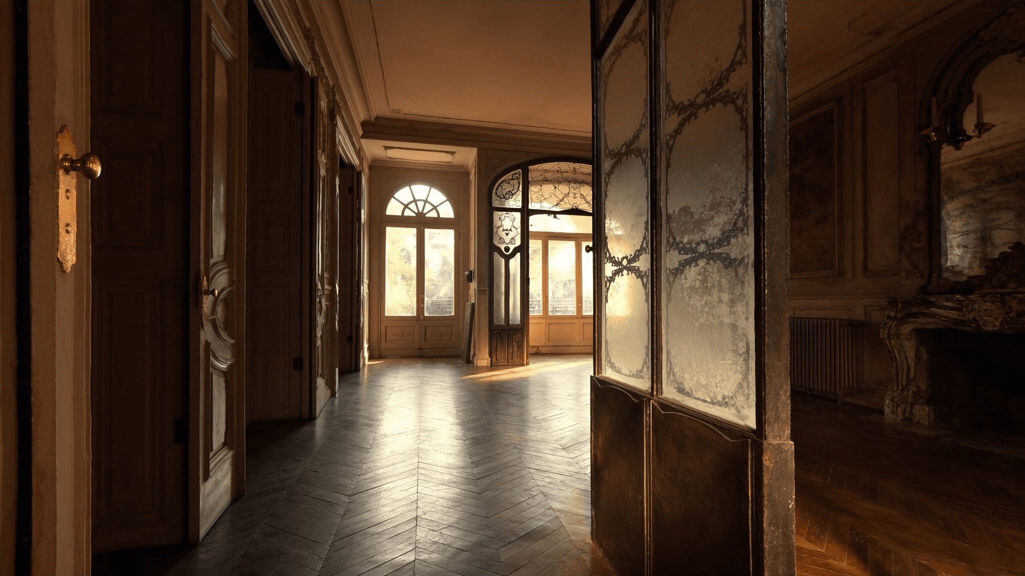 Verrière atelier maison de maître brossière Mouy 60250 Faubourg Bercot — profil acier 40 mm patine bronze antique sur mesure + laiton fait main fonderie Bois-d'Arcy + verre clair feuilleté Saint-Gobain Diamant 8+8 mm — ABF Vallée du Thérain accepté 1ère instruction