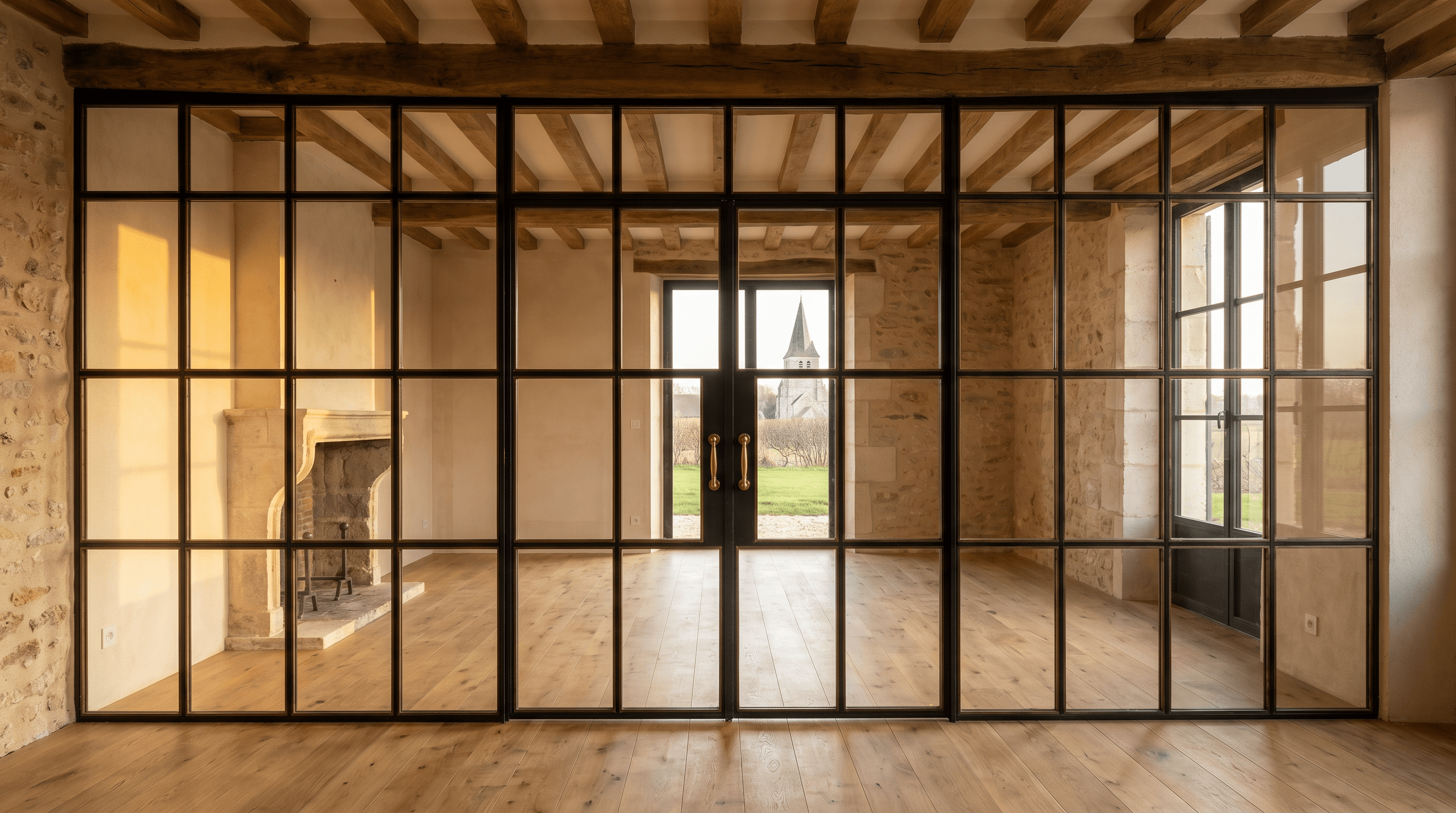 Verrière atelier sur mesure à Plailly