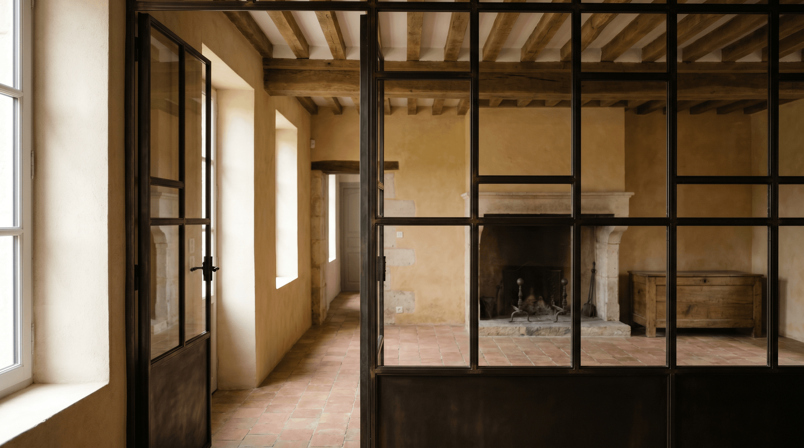 Verrière atelier sur mesure à Gambais