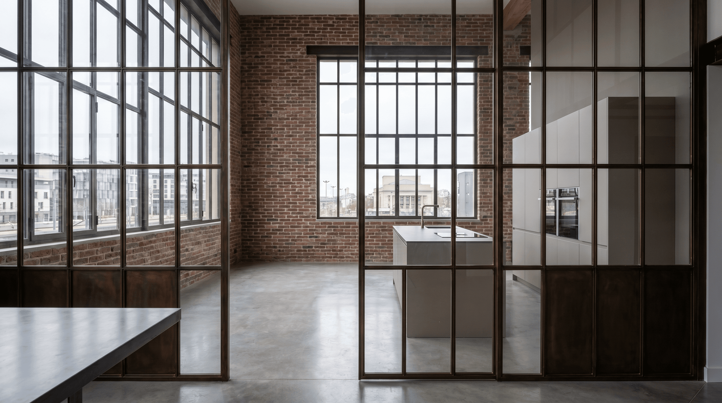 Verrière atelier acier T30 RAL 9005 Stadip 33.2 — Massy 91