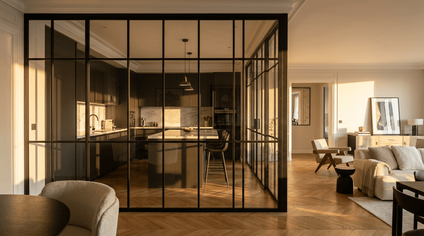 Verrière atelier sur mesure à Cergy
